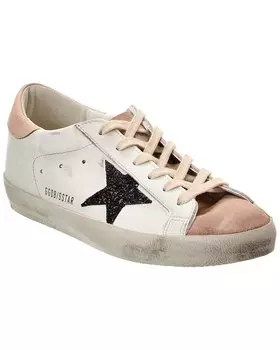 Кроссовки Golden Goose Superstar из кожи и замши