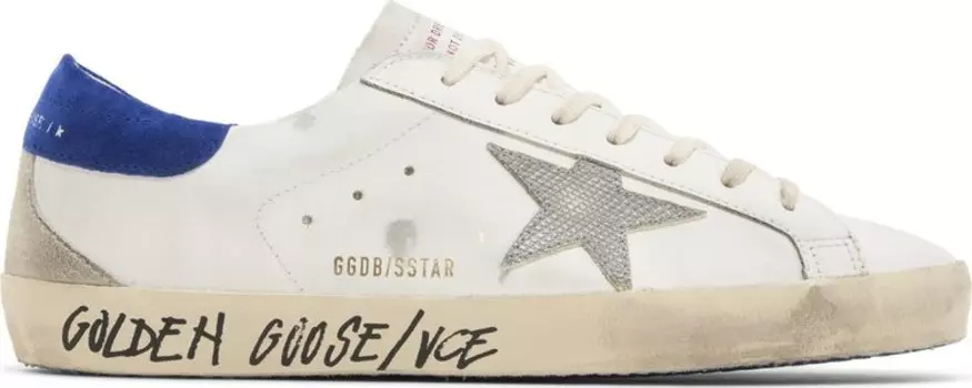 Кроссовки Golden Goose Superstar 'Snakeskin - White Blue', белый