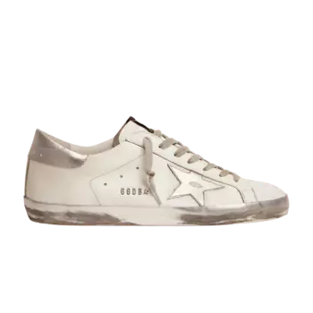 Кроссовки Golden Goose Superstar 'White Silver Glitter', белый