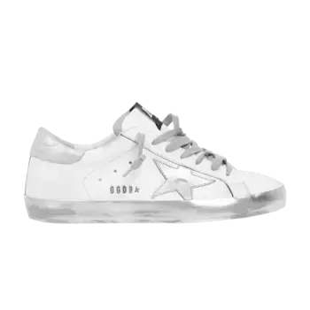 Кроссовки Golden Goose Superstar White Silver, серебряный