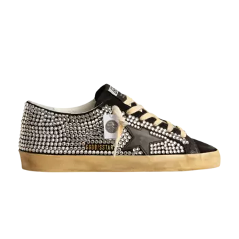 Кроссовки Golden Goose Swarovski x Golden Goose Wmns Superstar LTD, черный
