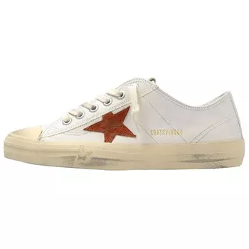 Кроссовки Golden Goose V-Star 2 Skateboarding Shoes Women's Low-top Cream, кремовый