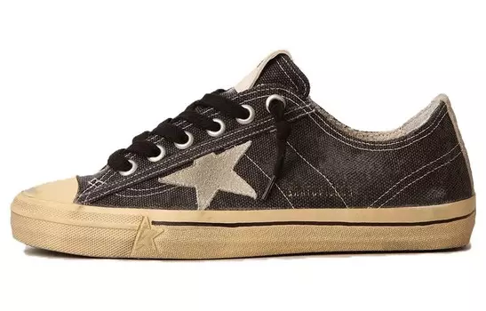 Кроссовки Golden Goose V-Star Canvas Sneakers, черный