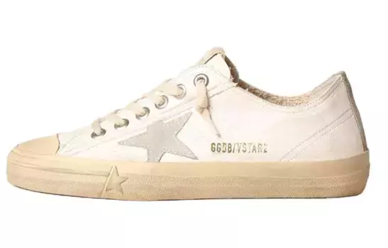 Кроссовки Golden Goose V-Star Leather Sneakers, серый