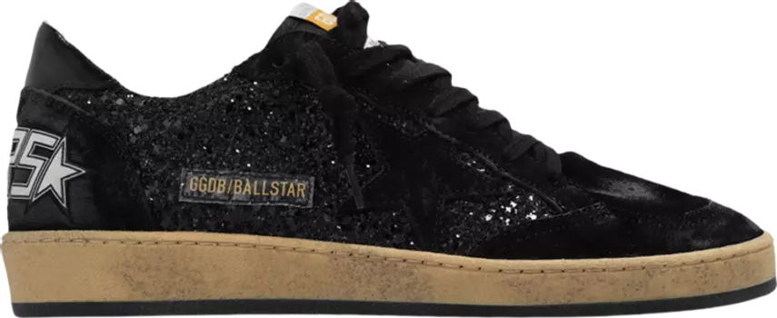 Кроссовки Golden Goose Wmns Ball Star 'Black Glitter', черный