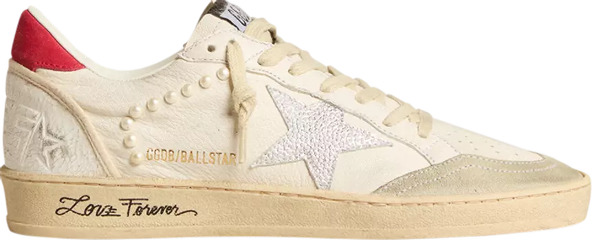 Кроссовки Golden Goose Wmns Ball Star 'Love Forever', белый