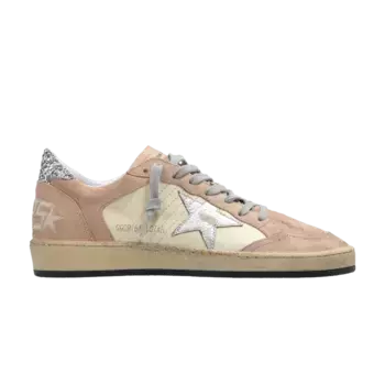 Кроссовки Golden Goose Wmns Ball Star Nougat Silver, розовый