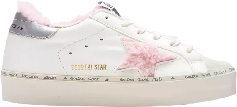 Кроссовки Golden Goose Wmns Hi Star 'White Ice Antique Pink', белый