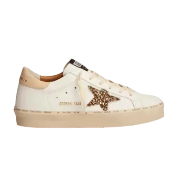 Кроссовки Golden Goose Wmns Hi Star White Gold Glitter, кремовый