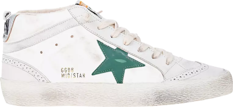 Кроссовки Golden Goose Wmns Mid Star Cream Green, кремовый