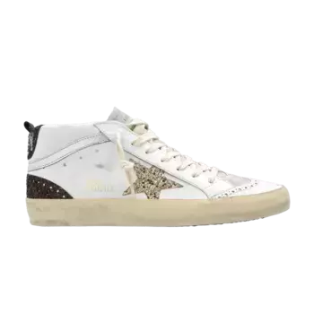 Кроссовки Golden Goose Wmns Mid Star White Ice Gold Brown, белый