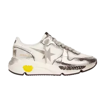 Кроссовки Golden Goose Wmns Running Sole Silver White, серебряный