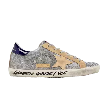 Кроссовки Golden Goose Wmns Superstar Camo Glitter - Silver, серебряный