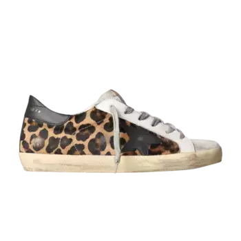Кроссовки Golden Goose Wmns Superstar Leopard Black, коричневый