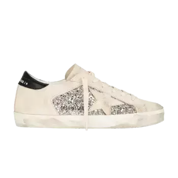 Кроссовки Golden Goose Wmns Superstar Platinum Glitter, кремовый