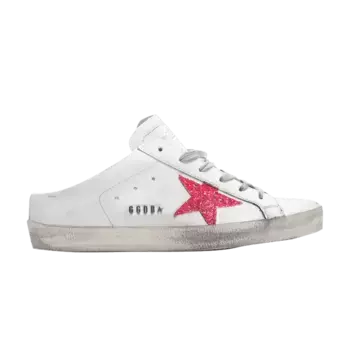 Кроссовки Golden Goose Wmns Superstar Sabot White Pink Fluorescent, белый