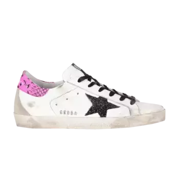 Кроссовки Golden Goose Wmns Superstar Snakeskin - White Fuchsia, белый
