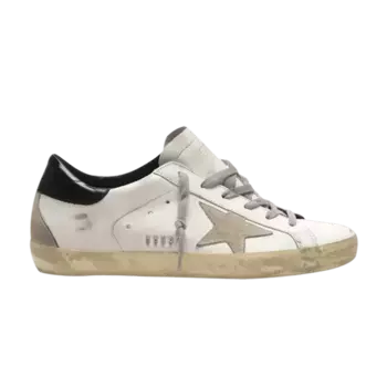 Кроссовки Golden Goose Wmns Superstar White Black Rear, белый