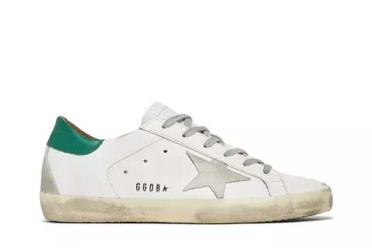 Кроссовки Golden Goose Wmns Superstar White Green, белый