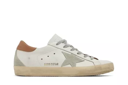 Кроссовки Golden Goose Wmns Superstar White Light Brown, белый