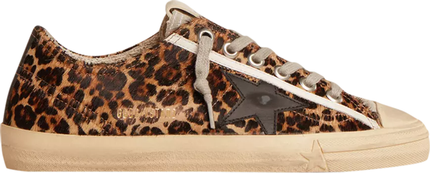 Кроссовки Golden Goose Wmns V-Star 'Leopard', коричневый