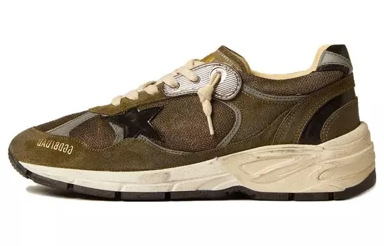 Кроссовки Golden Goose Women's Dad-Star 'Military Green Black', хаки
