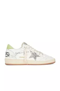Кроссовки Golden Goose x REVOLVE Ball Star, цвет White, Silver, & Green