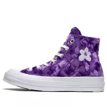 Кроссовки golf le fleur x chuck 70 hi 'quilted velvet tillandsia purple' Converse, фиолетовый