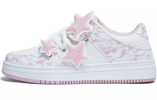 Кроссовки GOLFCROSS Skateboarding Shoes Unisex Low-top, розовый