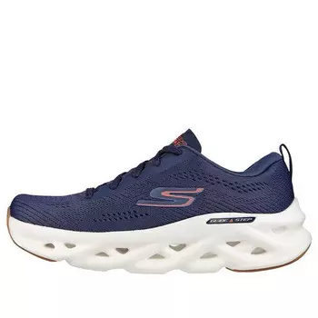 Кроссовки gorun glide step max 'blue creamwhite' Skechers, синий