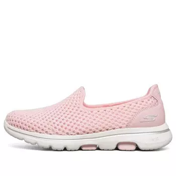 Кроссовки gowalk 5 slip-on shoes pink Skechers, розовый