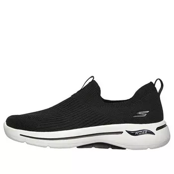 Кроссовки gowalk arch fit 'black white' Skechers, черный
