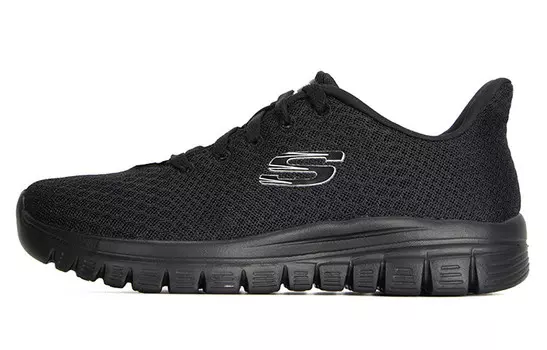 Кроссовки Graceful Running Shoes Women's Low-top All Black Skechers