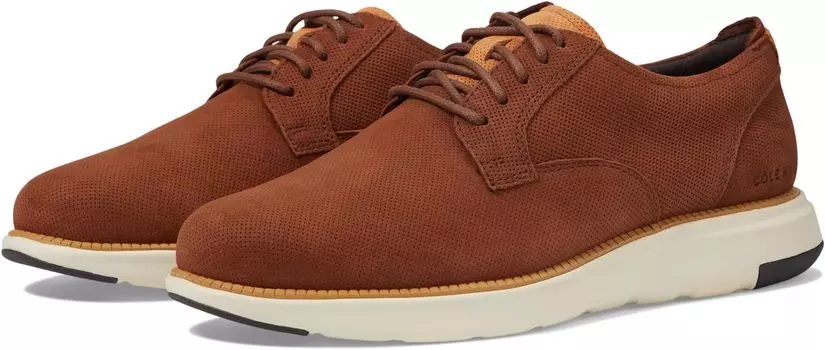 Кроссовки Grand Atlantic Oxford Cole Haan, цвет Dark Sequoia Nubuck Micro Perf/Silver Birch
