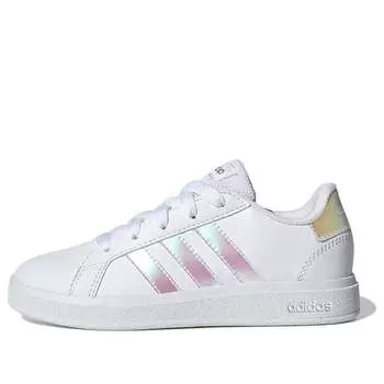 Кроссовки grand court 2.0 lifestyle tennis shoes 'white iridescent' Adidas, белый
