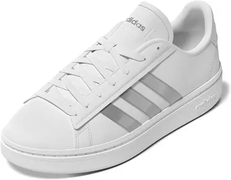 Кроссовки Grand Court Alpha adidas, цвет Footwear White/Silver Metallic/Footwear White