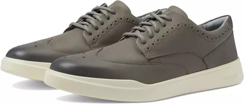 Кроссовки Grand Crosscourt Wing Tip Sneaker Cole Haan, цвет Ironstone Nubuck/Ivory