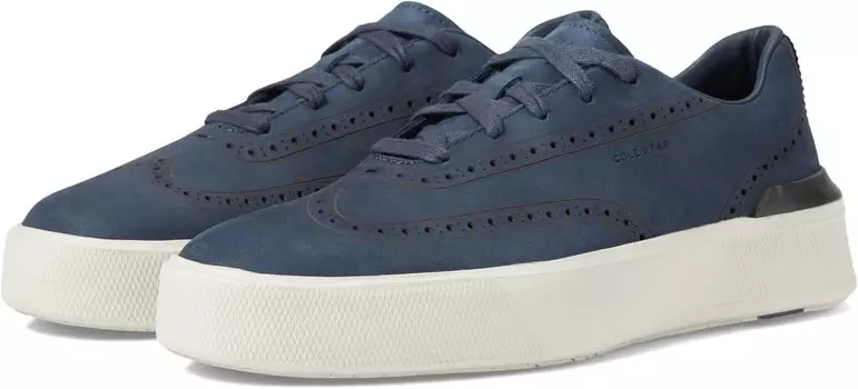 Кроссовки Grandpro Crew Wing Tip Cole Haan, цвет Navy Blazer Nubuck/Silver Birch