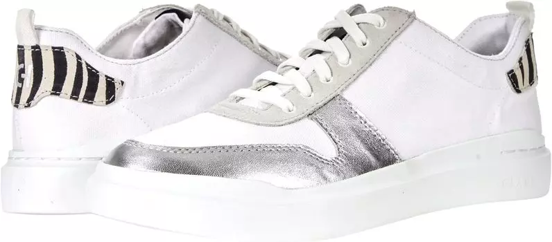 Кроссовки Grandpro Rally Canvas Court Cole Haan, цвет Optic White/Printed Zebra/Silver/Optic White