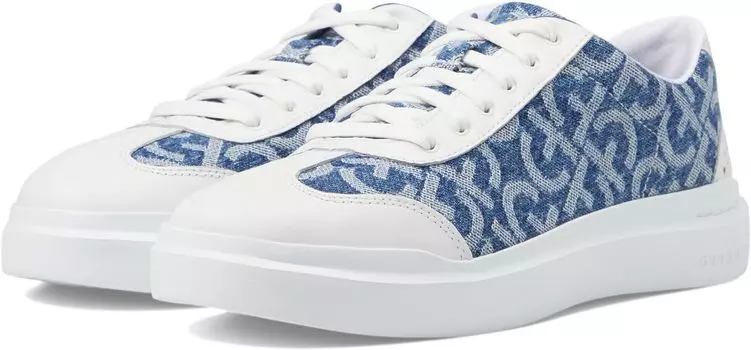 Кроссовки Grandpro Rally Canvas T-Toe Cole Haan, цвет Monogram Denim Jacquard/Optic White