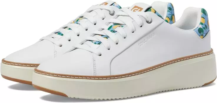 Кроссовки Grandpro Topspin Sneaker Cole Haan, цвет Optic White/Azure Lemon Print