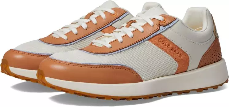 Кроссовки Grandpro Wellsley Runner Cole Haan, цвет Ivory/Nylon Natural Tan/Tangerine Suede