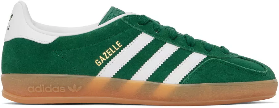 Кроссовки Green Gazelle для дома Adidas Originals, Collegiate green/Cloud white/Gum