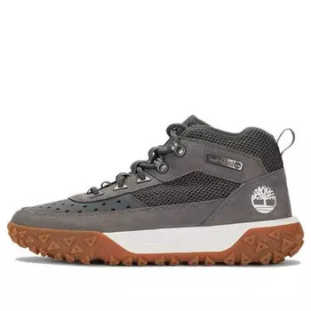 Кроссовки greenstride motion 6 low lace up hiking sneakers 'meidum grey' Timberland, серый