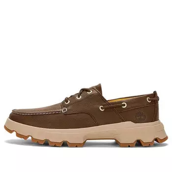 Кроссовки greenstride originals ultra leather boat shoes 'dark brown' Timberland, коричневый