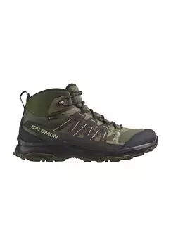 Кроссовки Grivola Mid GTX, водонепроницаемые, дышащие, мужские salomon, цвет Deep Lichen Green