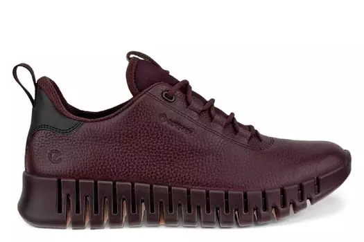 Кроссовки Gruuv w на танкетке lea gtx Ecco, бордовый