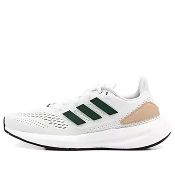 Кроссовки (GS) adidas Pureboost 22 Running Boost Primeknit 'White Green Beige', белый