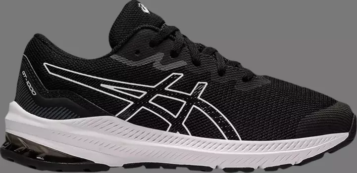 Кроссовки gt 1000 11 gs 'black white' Asics, черный