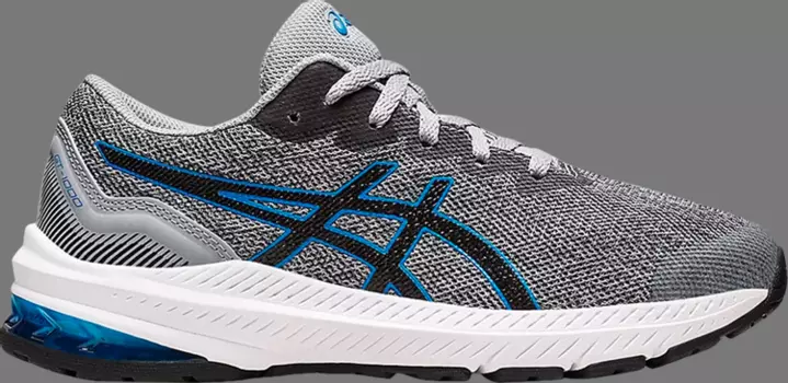 Кроссовки gt 1000 11 gs 'sheet rock black' Asics, серый